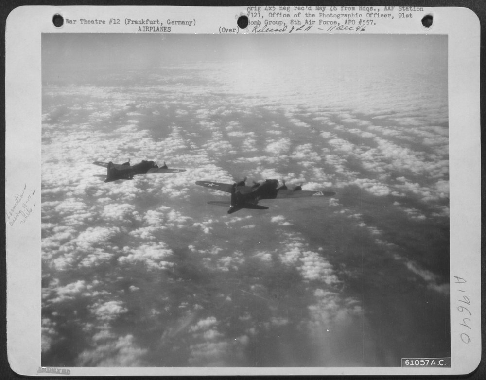 B-17 Flying Fortresses over Germany