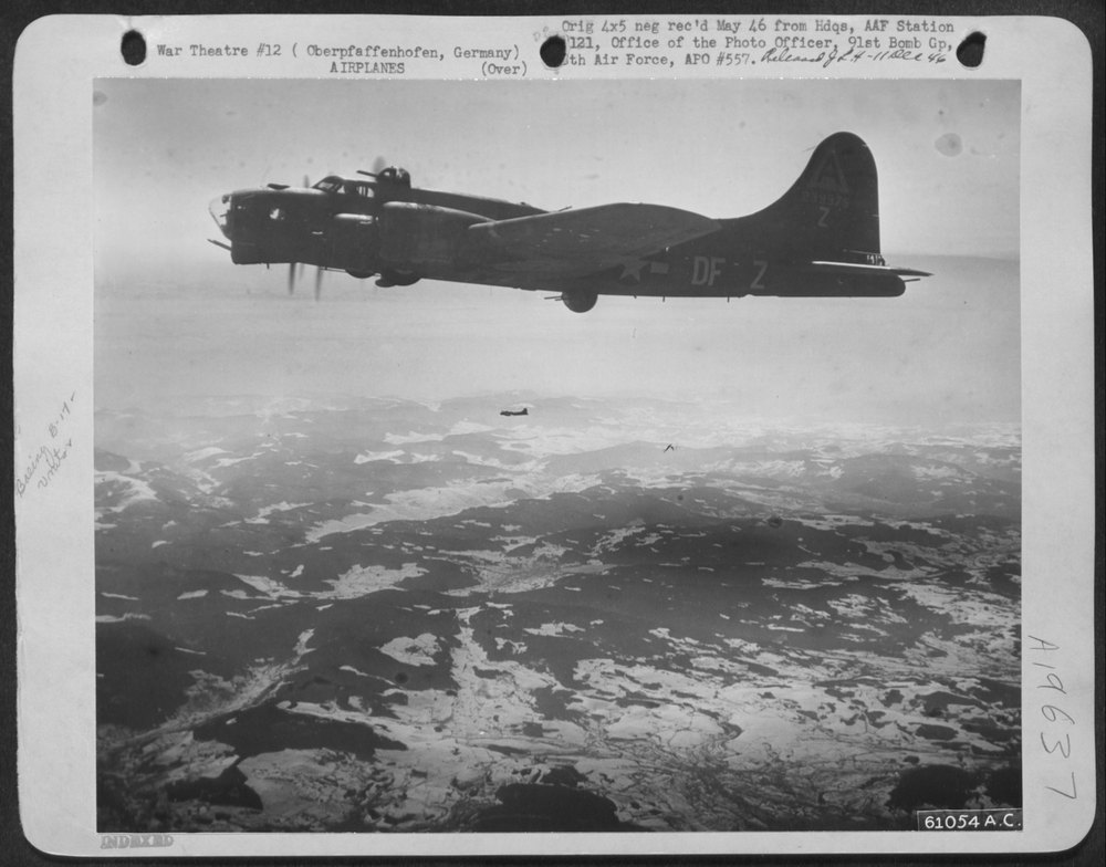B-17 Flying Fortresses over Germany