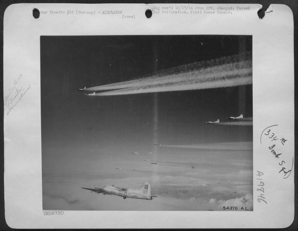 B-17 Flying Fortresses over Germany