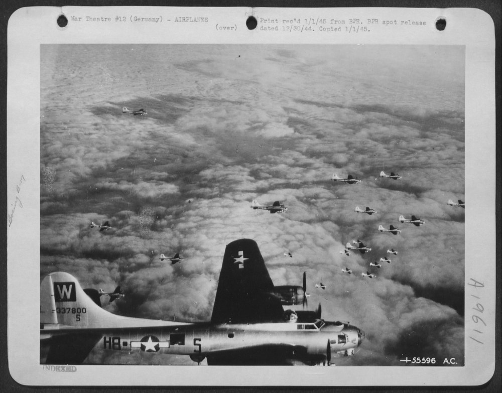 B-17 Flying Fortresses over Germany
