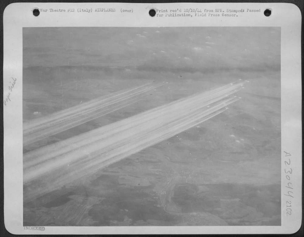B-17 Flying Fortresses over Italy