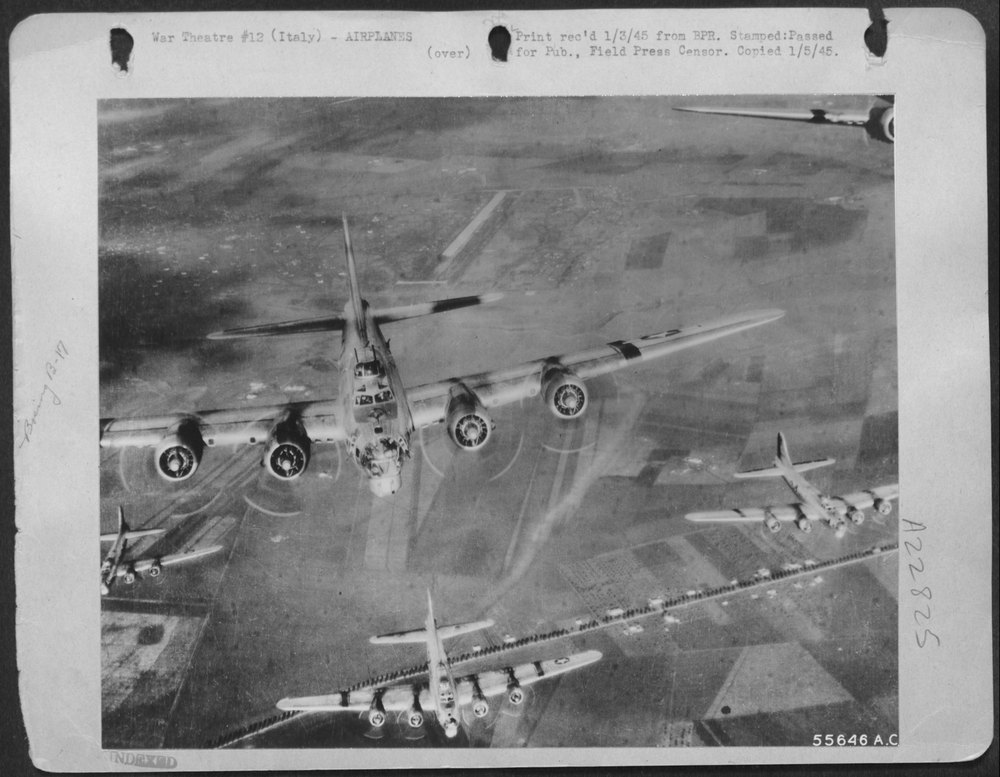 B-17 Flying Fortresses over Italy