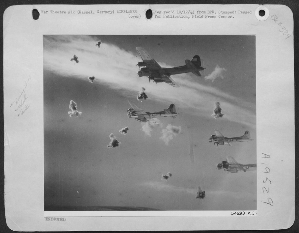 B-17 Flying Fortresses over Kassel