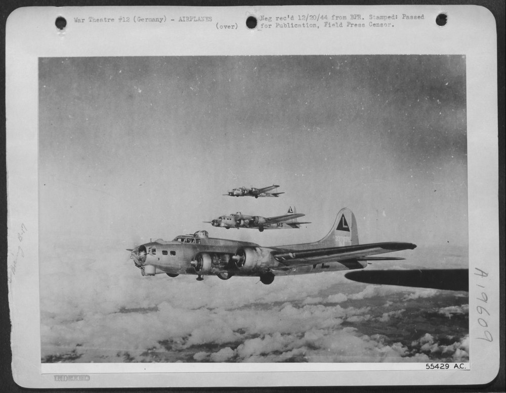 B-17 Flying Fortresses over Merseberg
