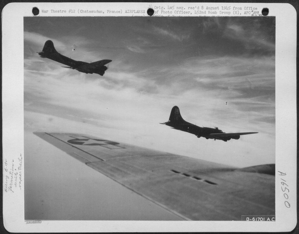 B-17 Flying Fortresses over Nazi-occupied France