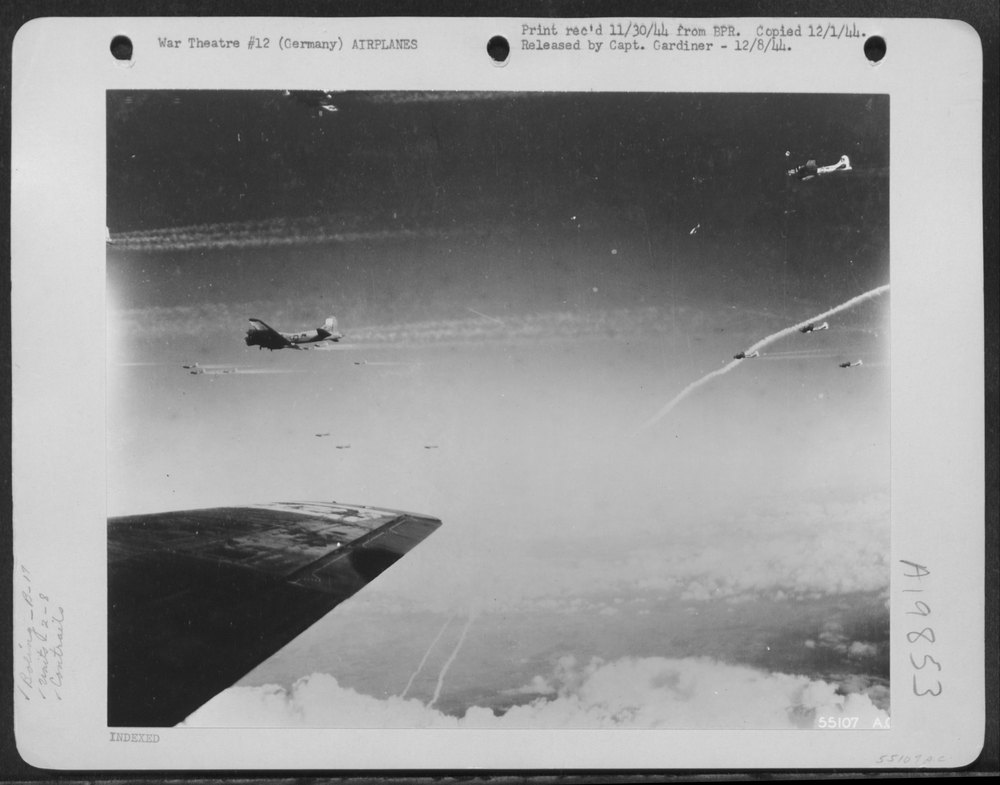 B-17 Flying Fortresses over Osnabruck