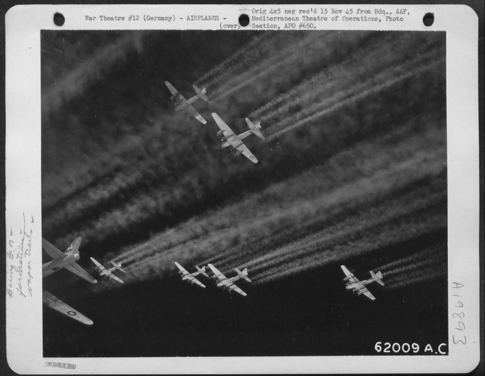 B-17 Flying Fortresses over Regensburg