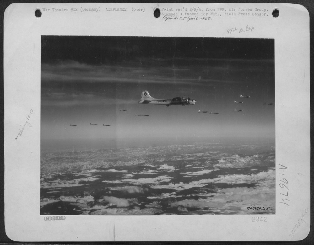 B-17 Flying Fortresses over Regensburg
