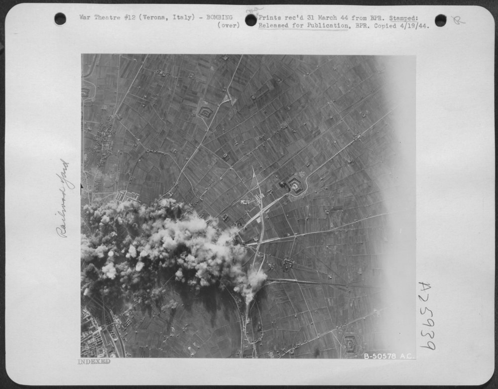 B-17 Flying Fortresses over Verona