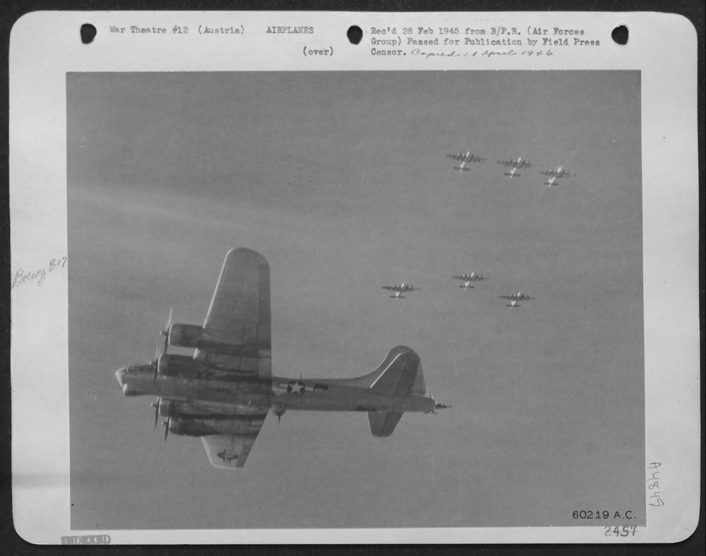 B-17 Flying Fortresses over Vienna