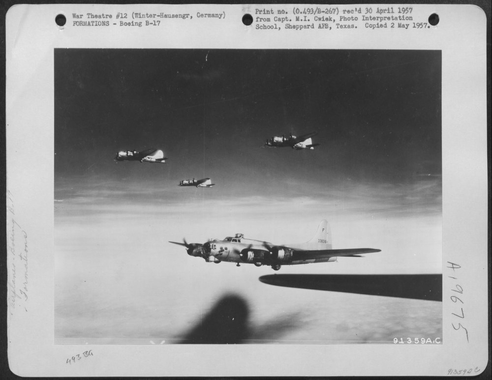 B-17 Flying Fortresses over Winter-Hausengr