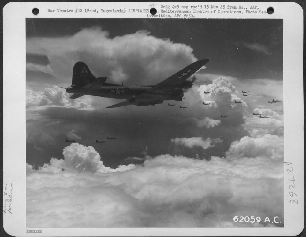 B-17 Flying Fortresses over Yugoslavia