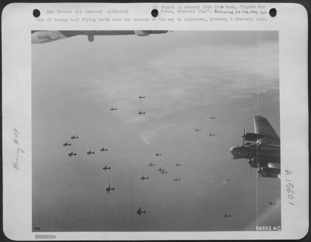 B-17 Flying Forts Over The Channel