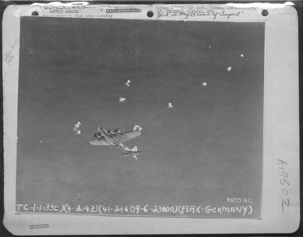 B-17 in Flak over Germany