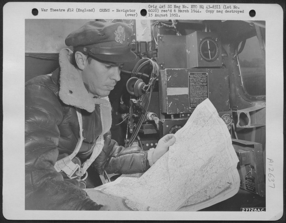 B-17 Navigator At Molesworth