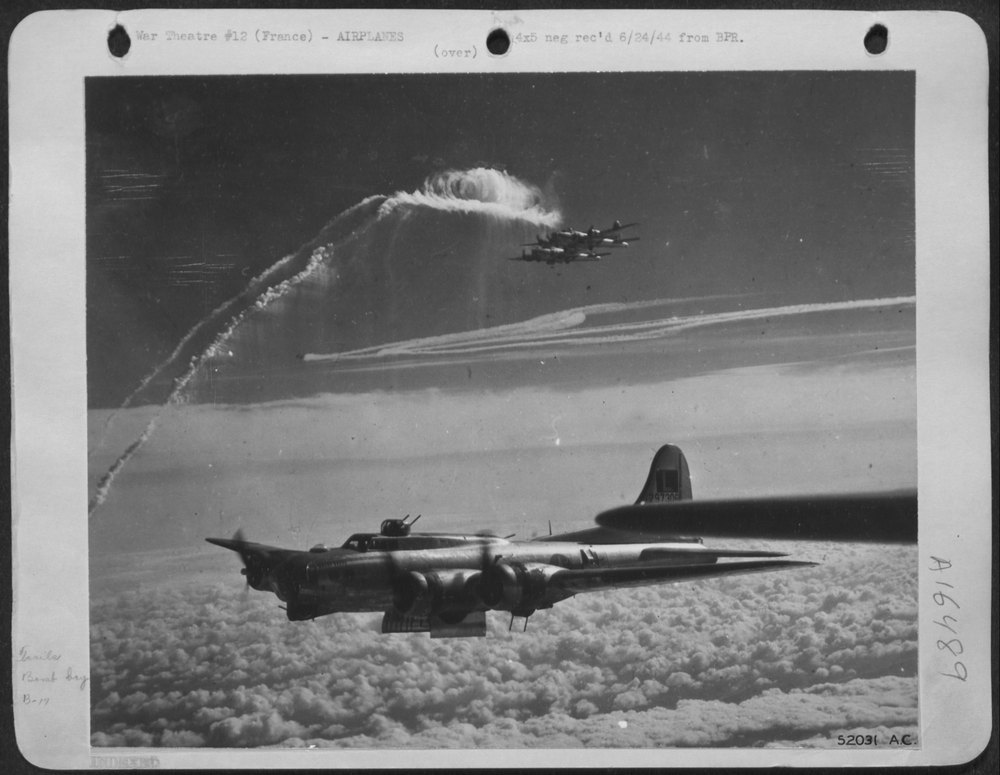 B-17 of US Eighth AF behind enemy lines
