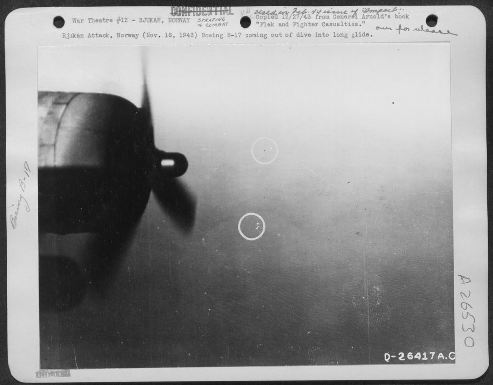 B-17 over Norway