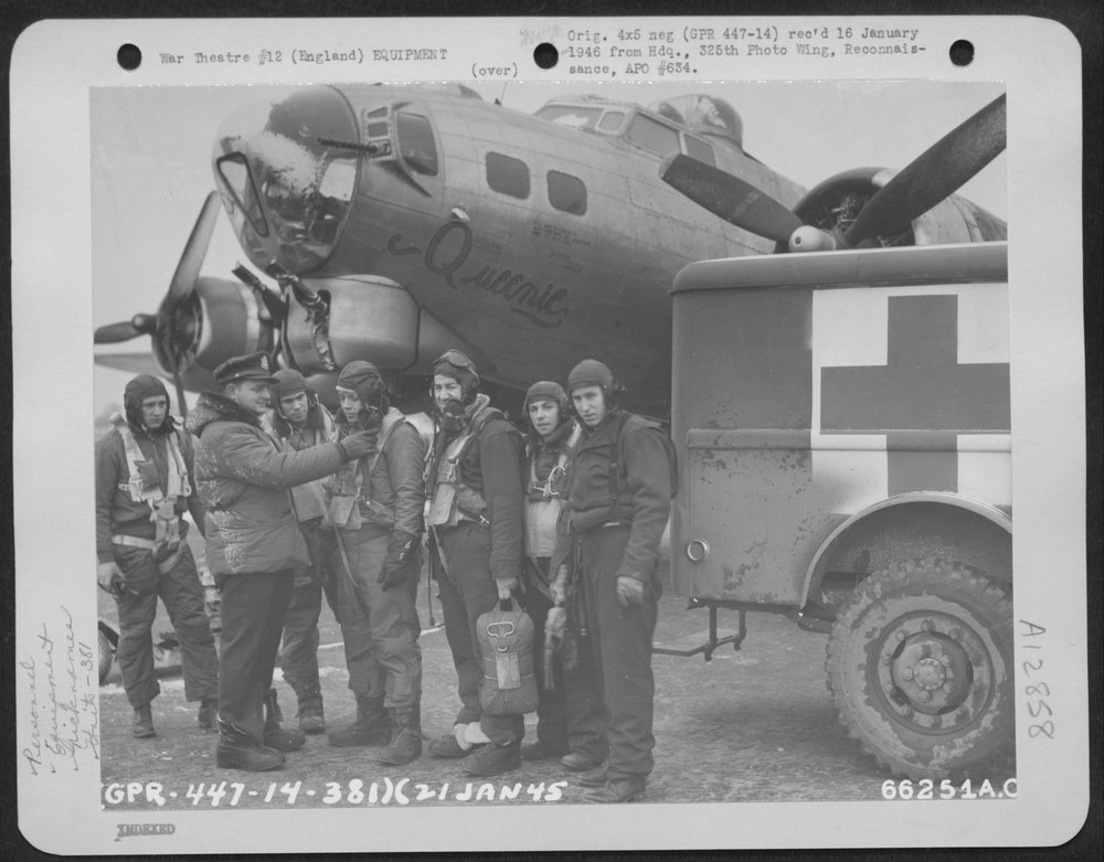B-17 Queenie in England