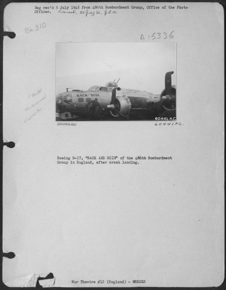 B-17 Rack And Ruin in England