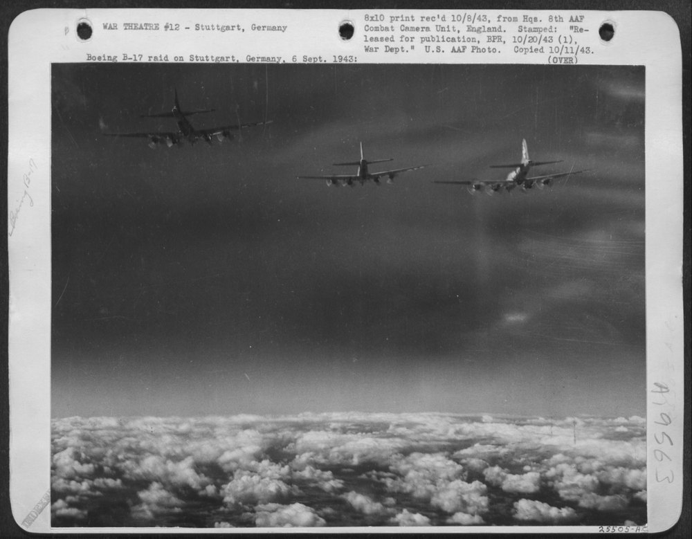 B-17 raid on Stuttgart