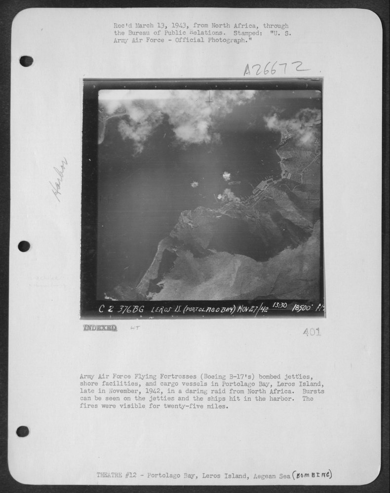 B-17's over Leros Island
