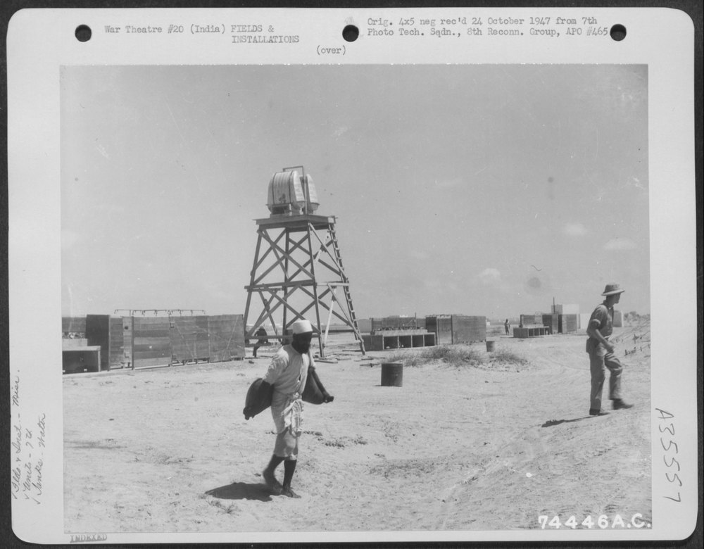 B-17 tanks at Karachi Air Base