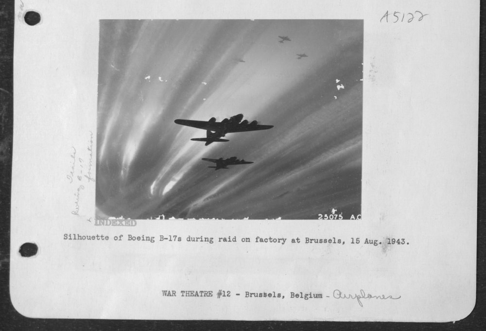 B-17s over Brussels factory