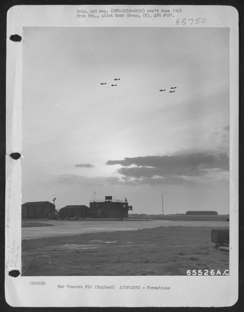 B-17s over England