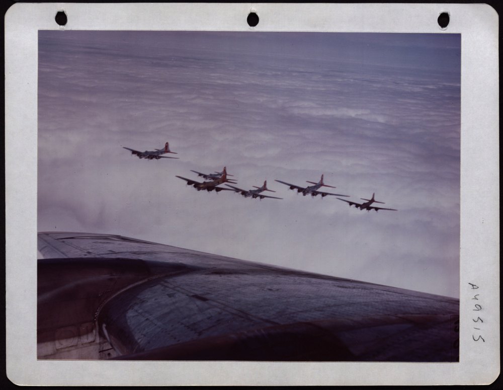 B-17s over England