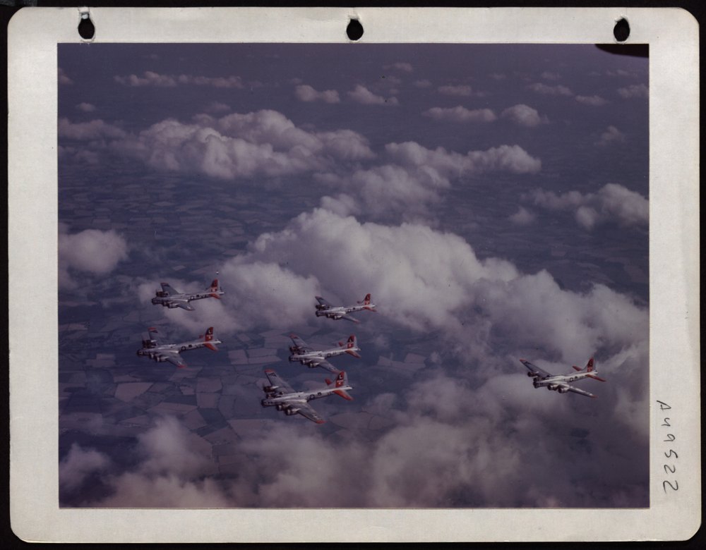 B-17s over England