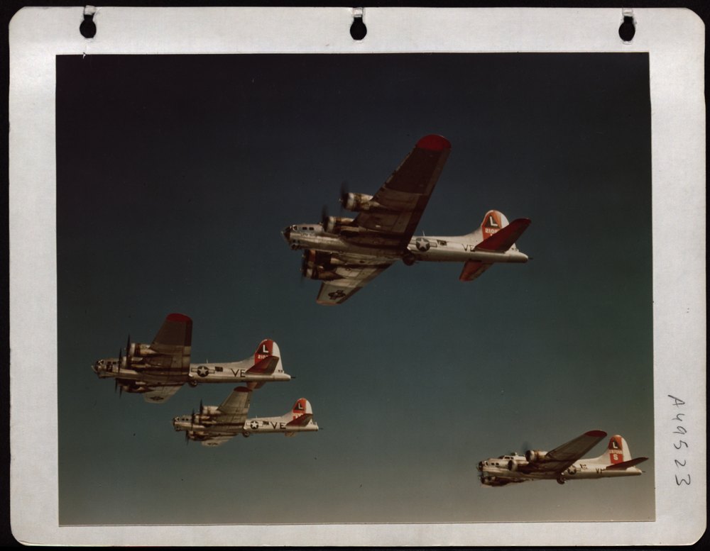 B-17s over England
