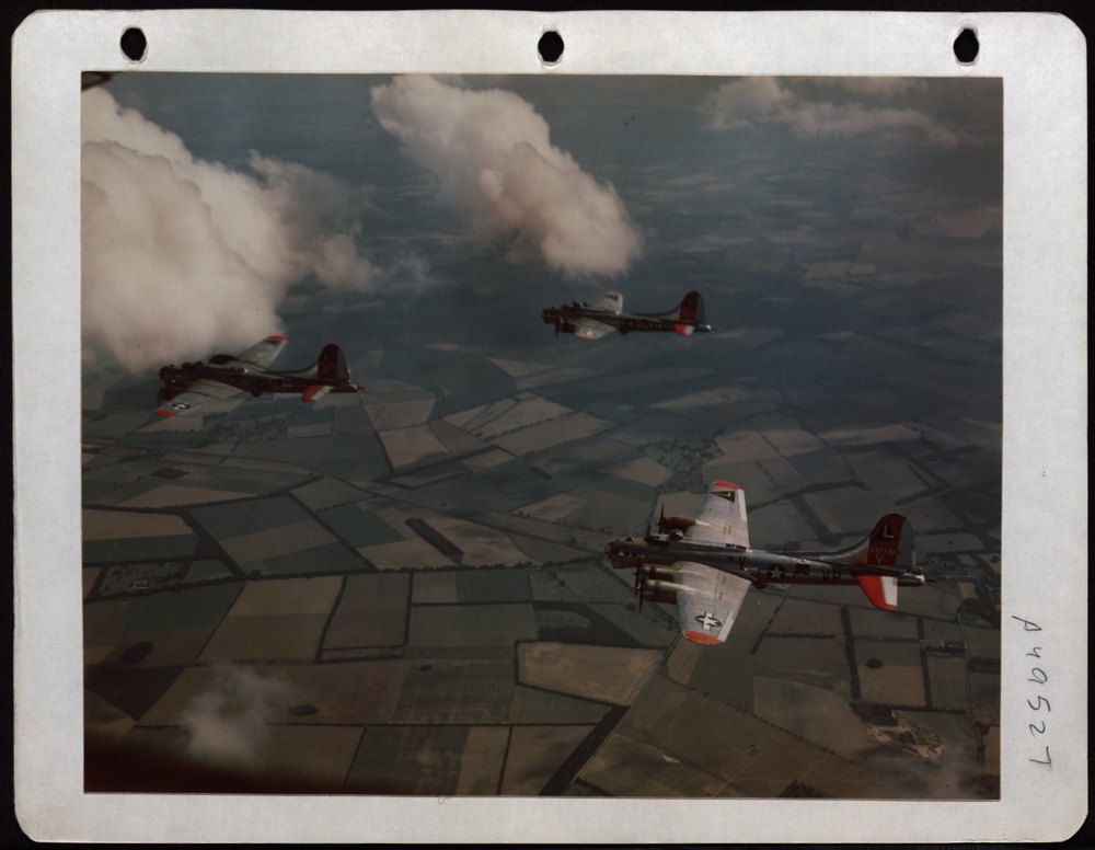 B-17s over England