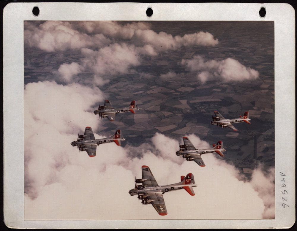 B-17s over England
