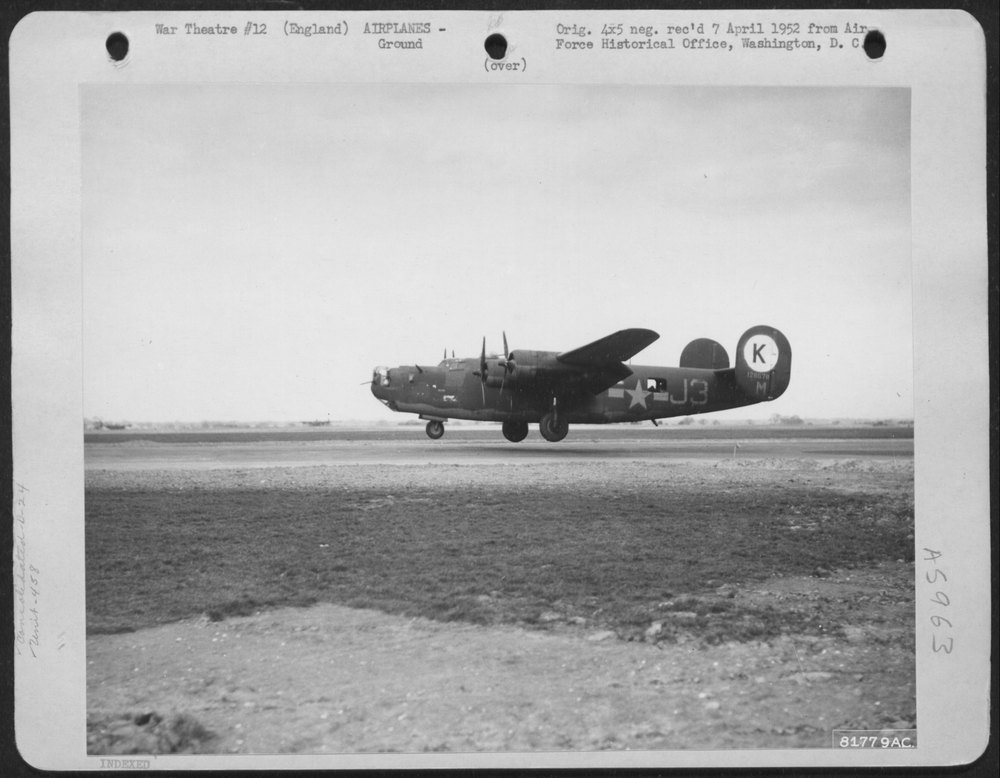B-24 arrives at England air base