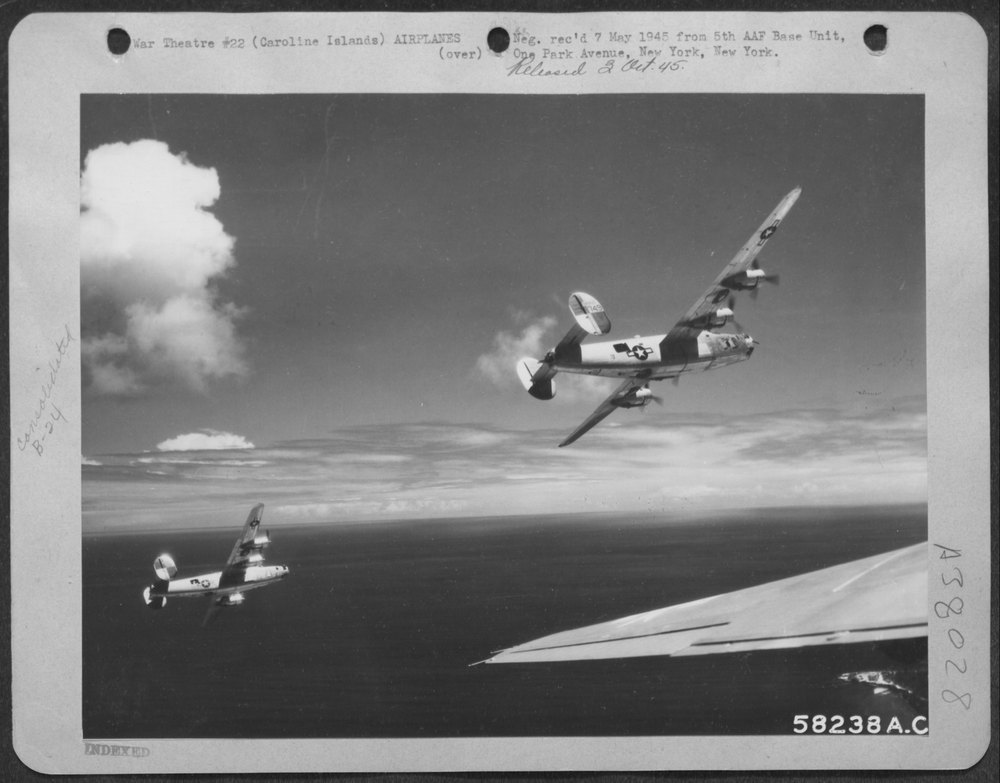 B-24 Bombers Over Korror Island