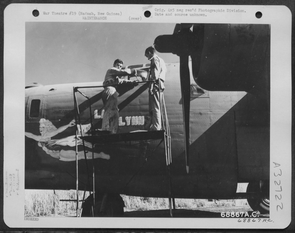 B-24 Lady Lynn at Nadzab airbase