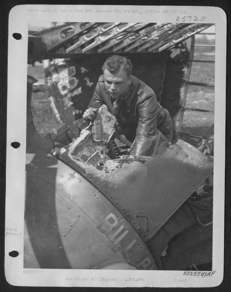 B-24 Liberator after Hamm attack