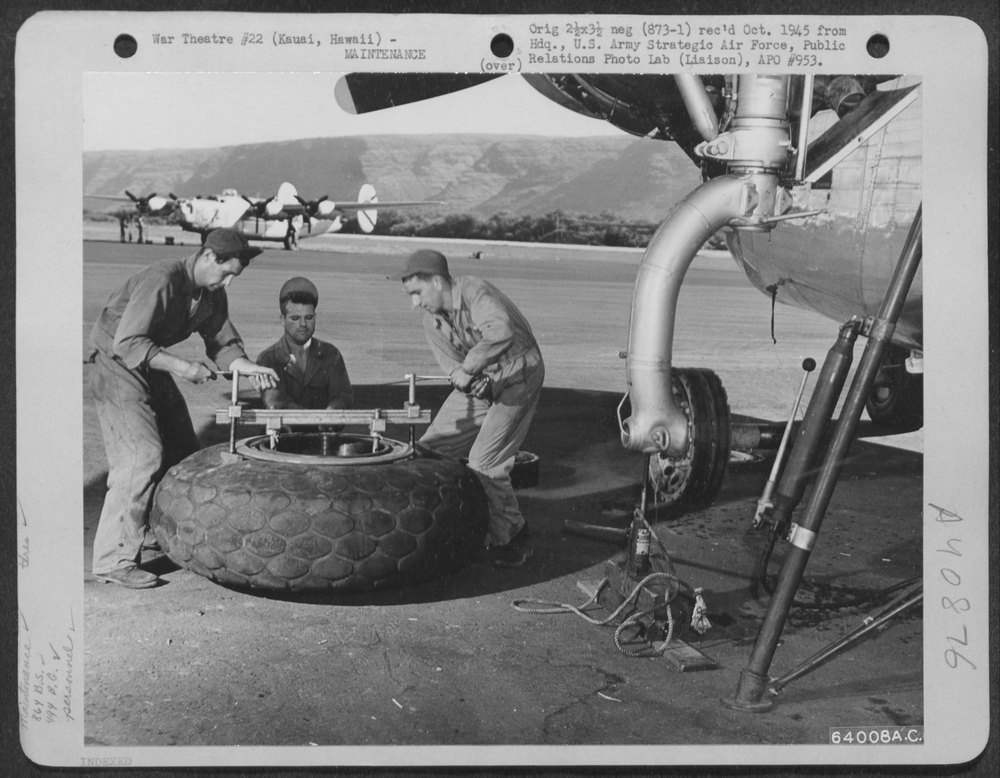 B-24 Liberator at Barking Sands airstrip