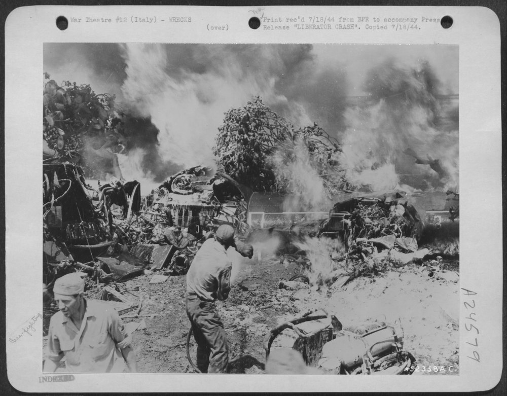 B-24 Liberator crashes in southern Italy
