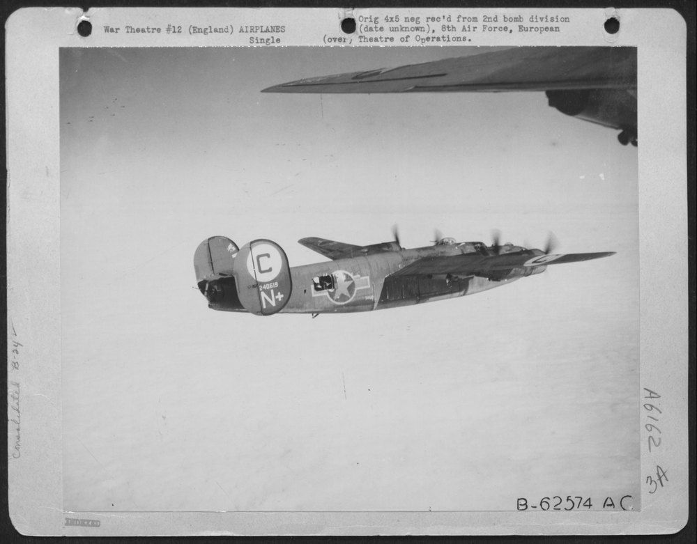 B-24 Liberator enroute to Europe