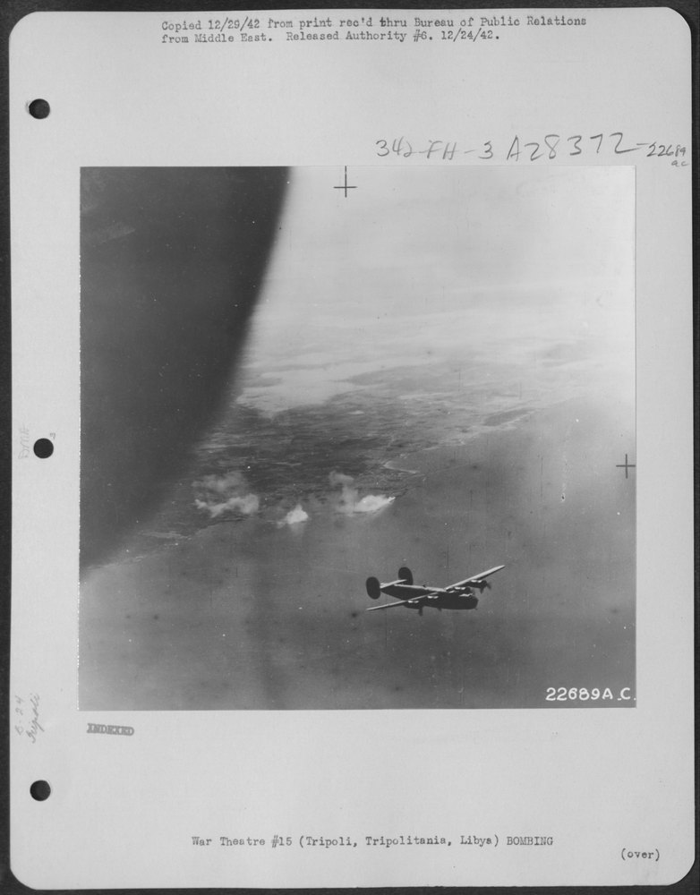 B-24 Liberator in Tripoli Raid