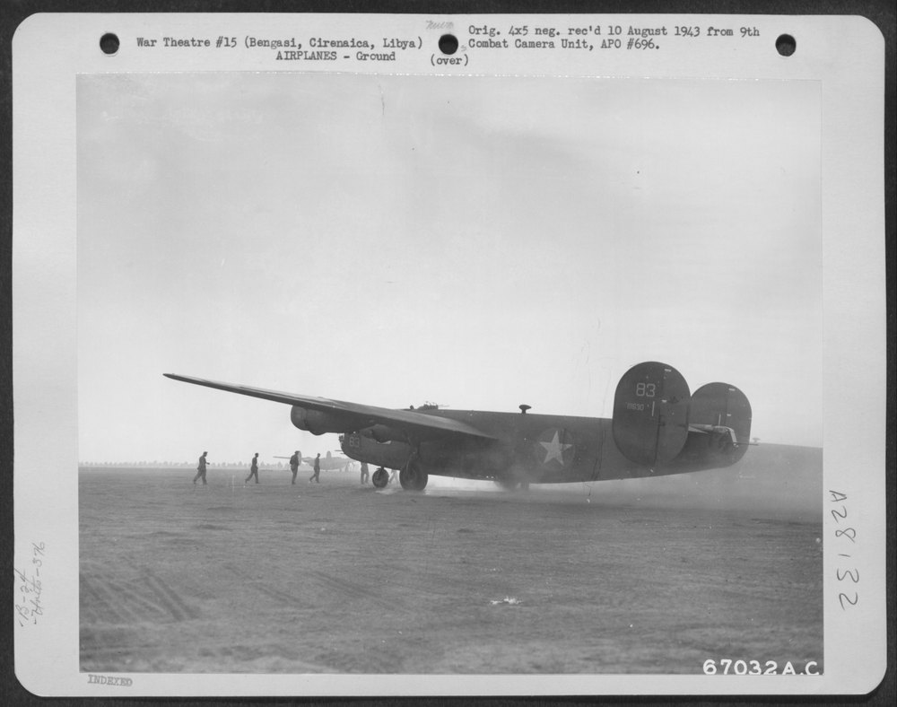 B-24 Liberator near Bengasi