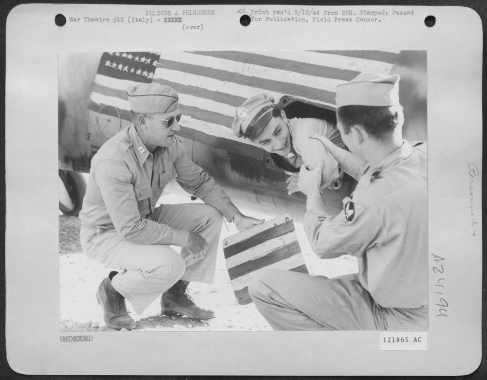 B-24 Liberator officers at 15th Air Force