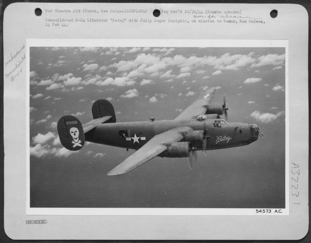 B-24 Liberator on mission to Wewak