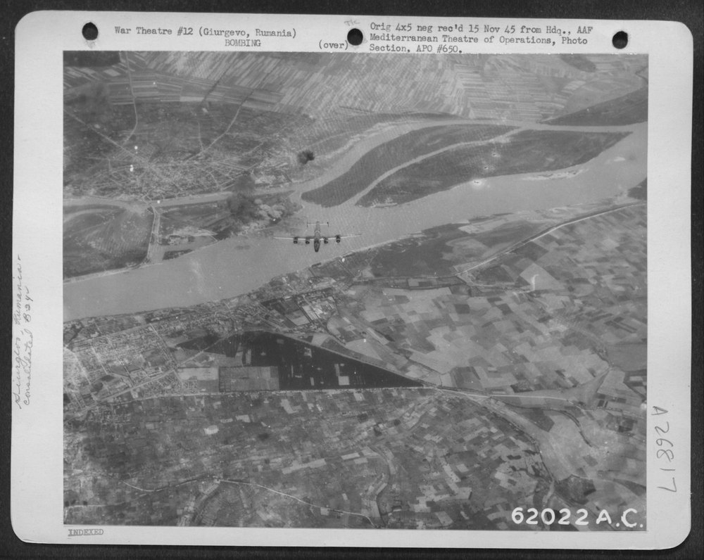 B-24 Liberator over Giurgevo