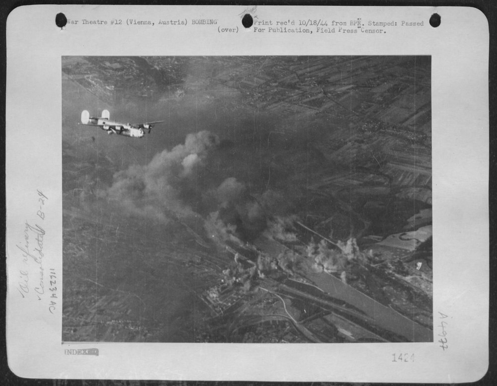 B-24 Liberator over Vienna oil reserve