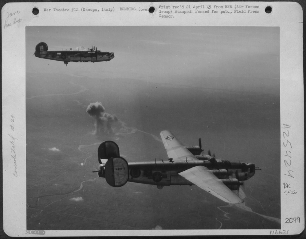 B-24 Liberators at Ossopo Italy