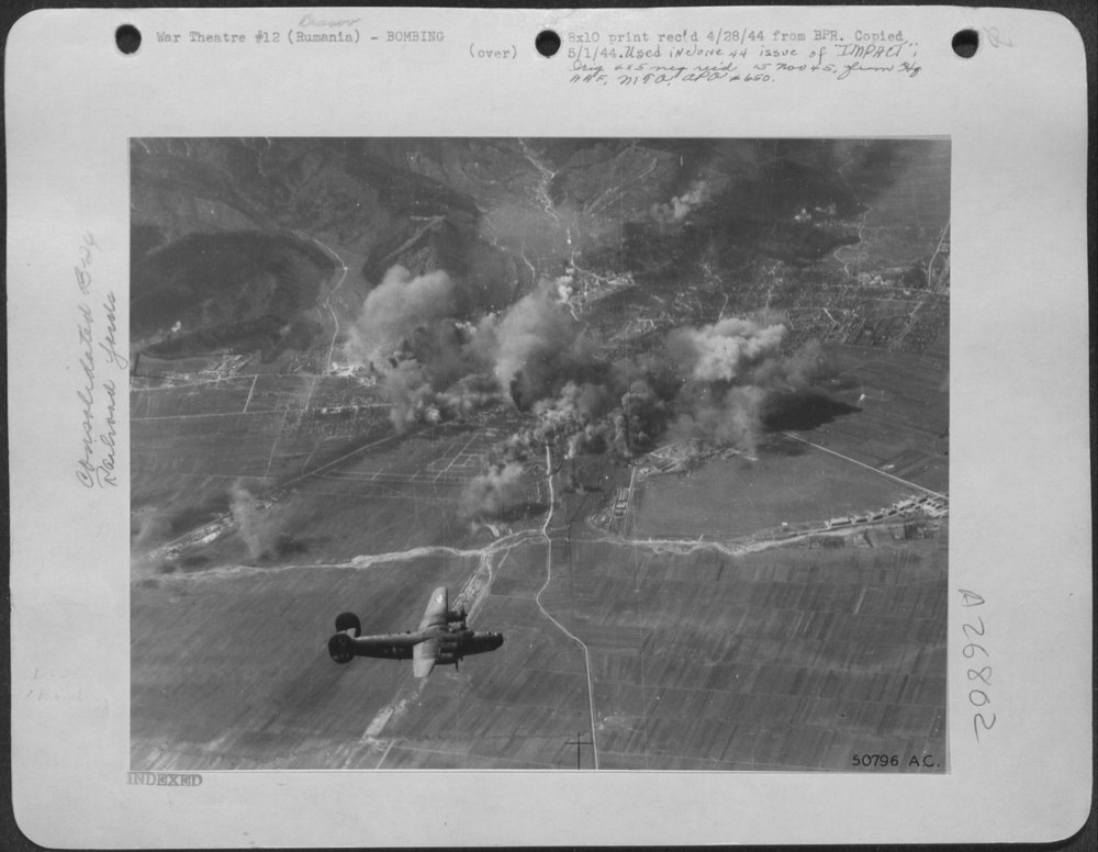 B-24 Liberators attack Brasov rail yards
