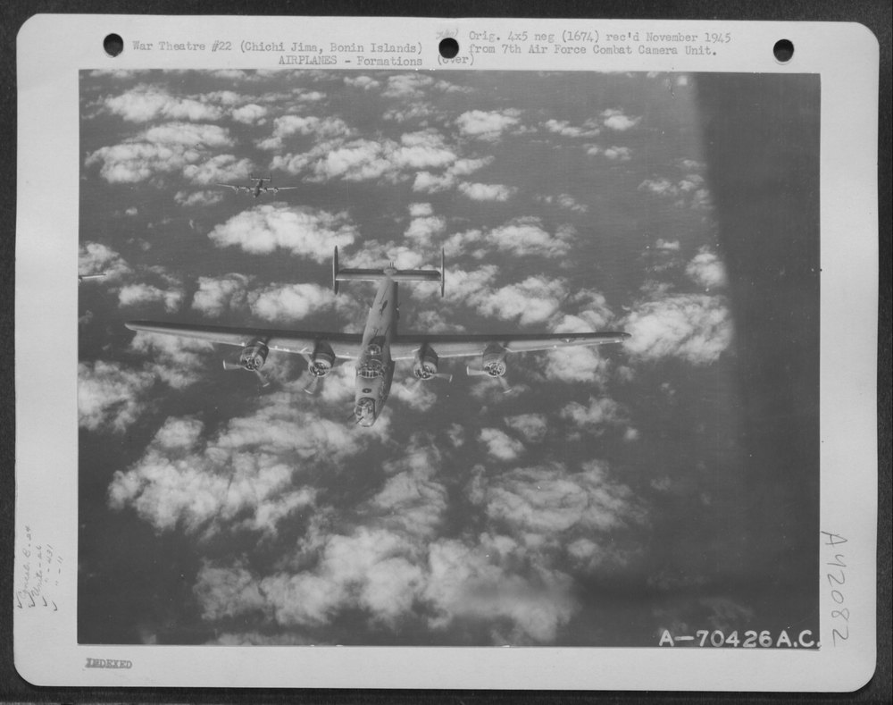 B-24 Liberators attack Chichi Jima
