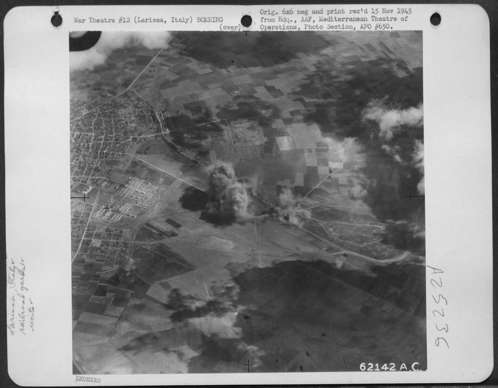 B-24 Liberators bombing Larissa